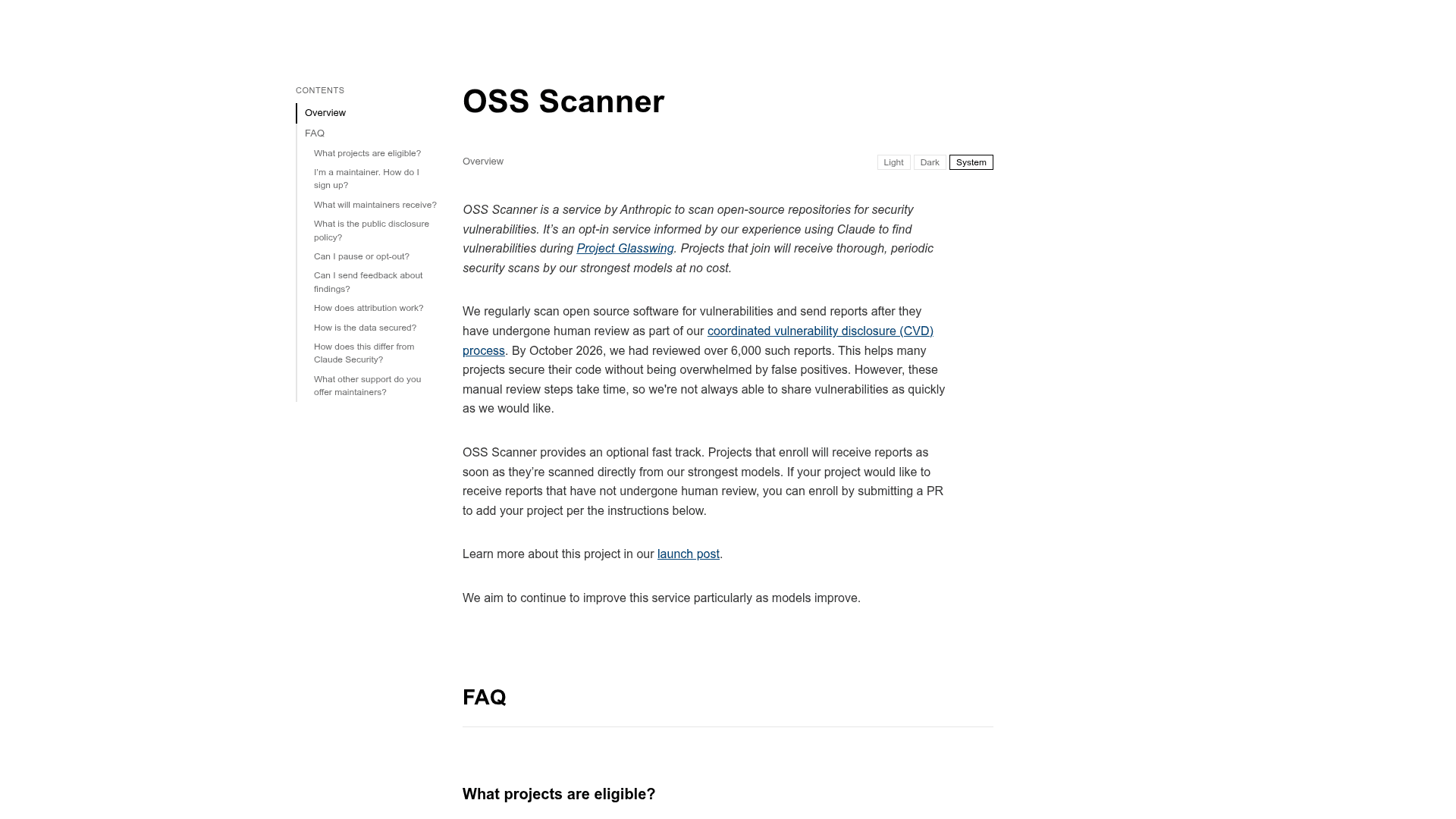 OSS Scanner - 1