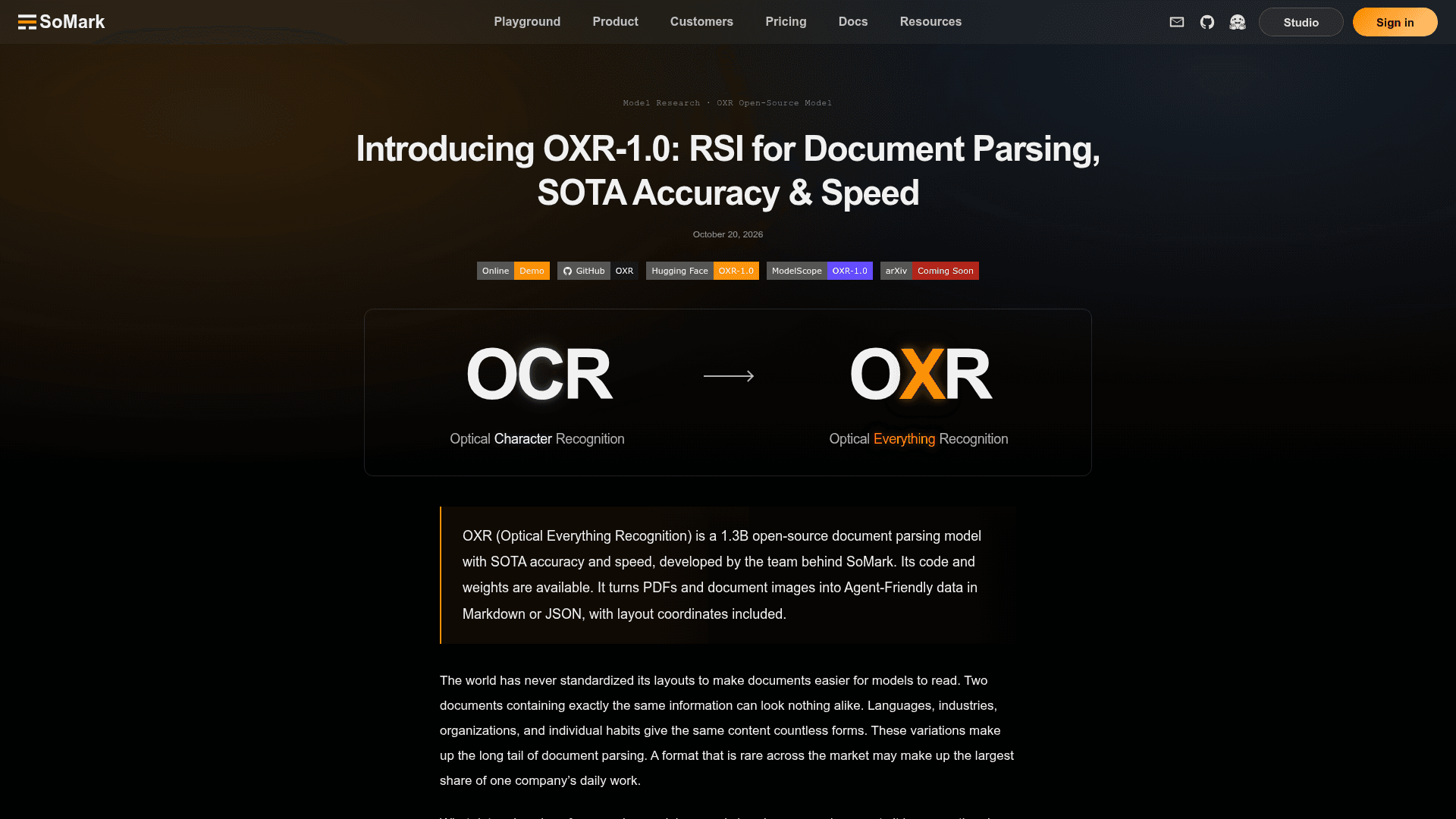 OXR - 1