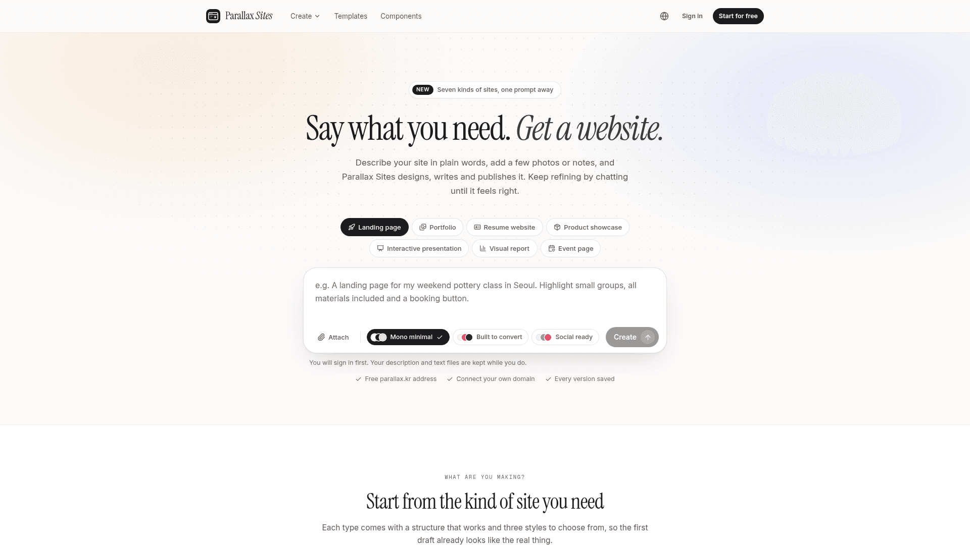 Parallax Sites - 1