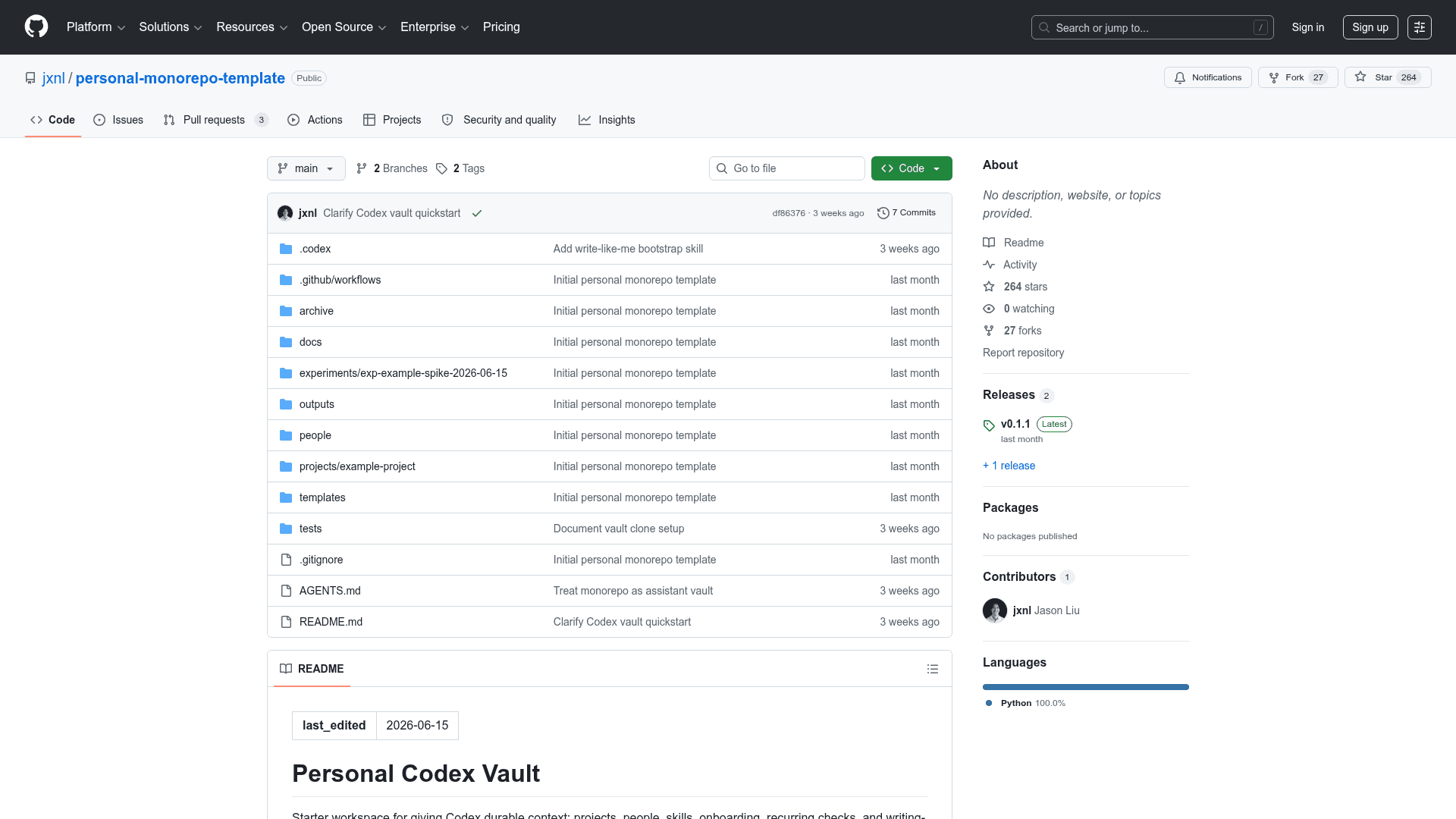 Personal Codex Vault - 1