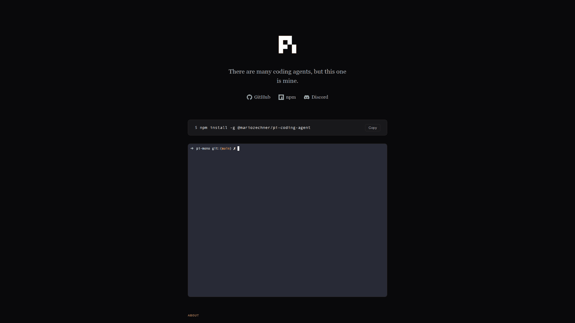 Pi Coding Agent screenshot