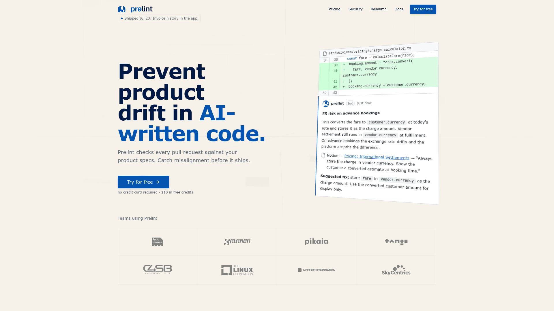 Prelint - 1