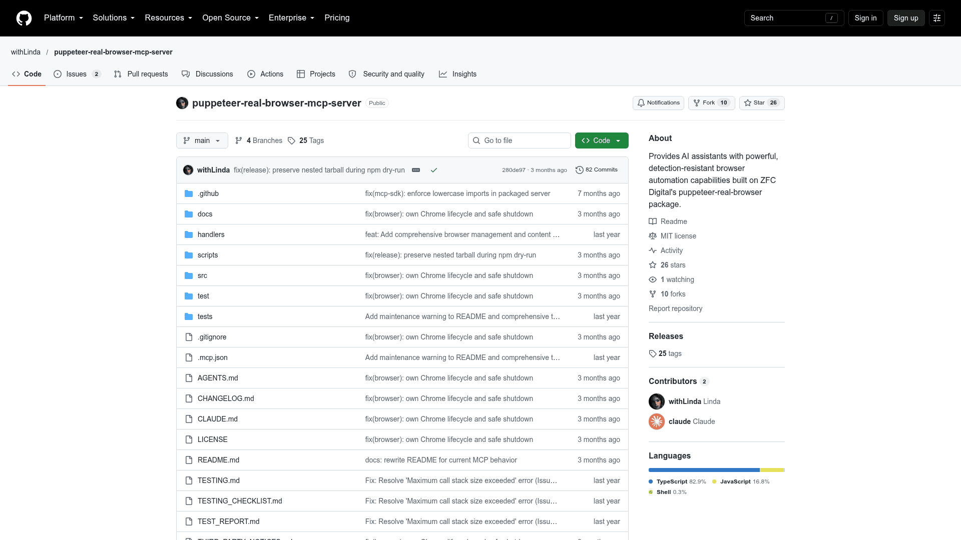 Puppeteer Real Browser MCP Server - 1