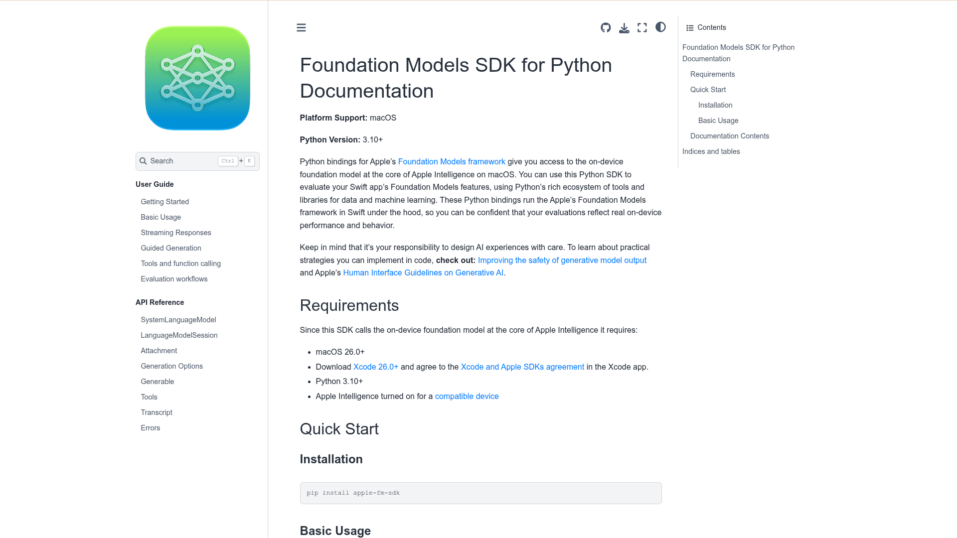 Apple Foundation Models SDK for Python - 1