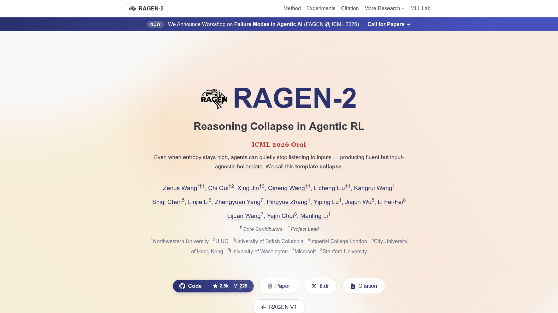 RAGEN - 1