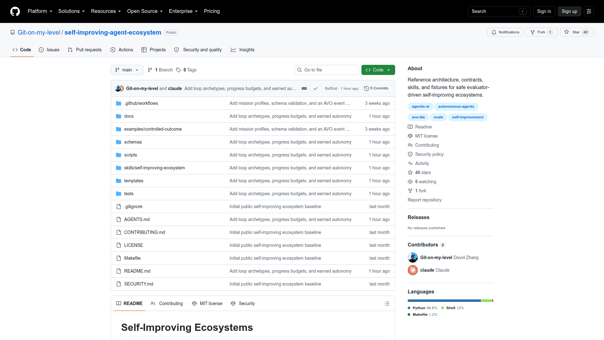 Self-Improving Agent Ecosystem - 1