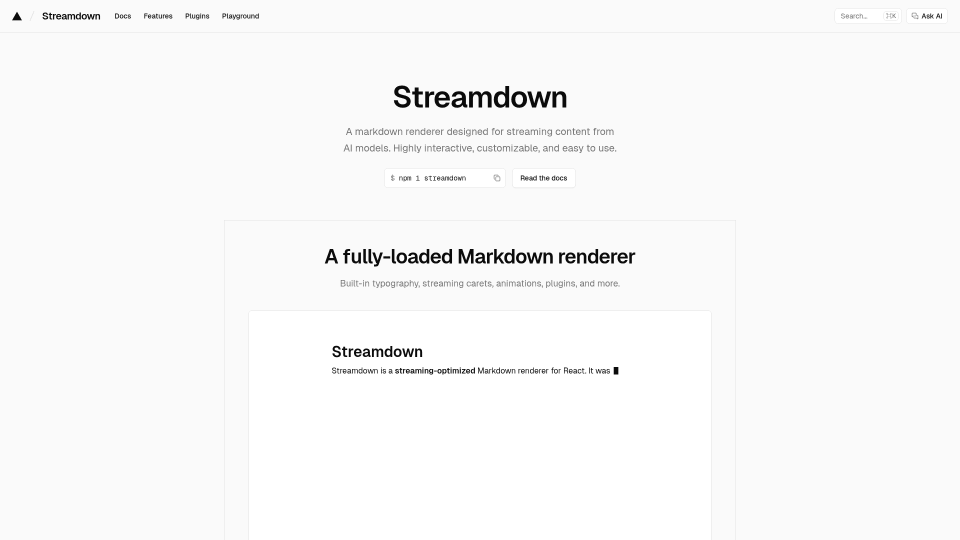 Streamdown - 1