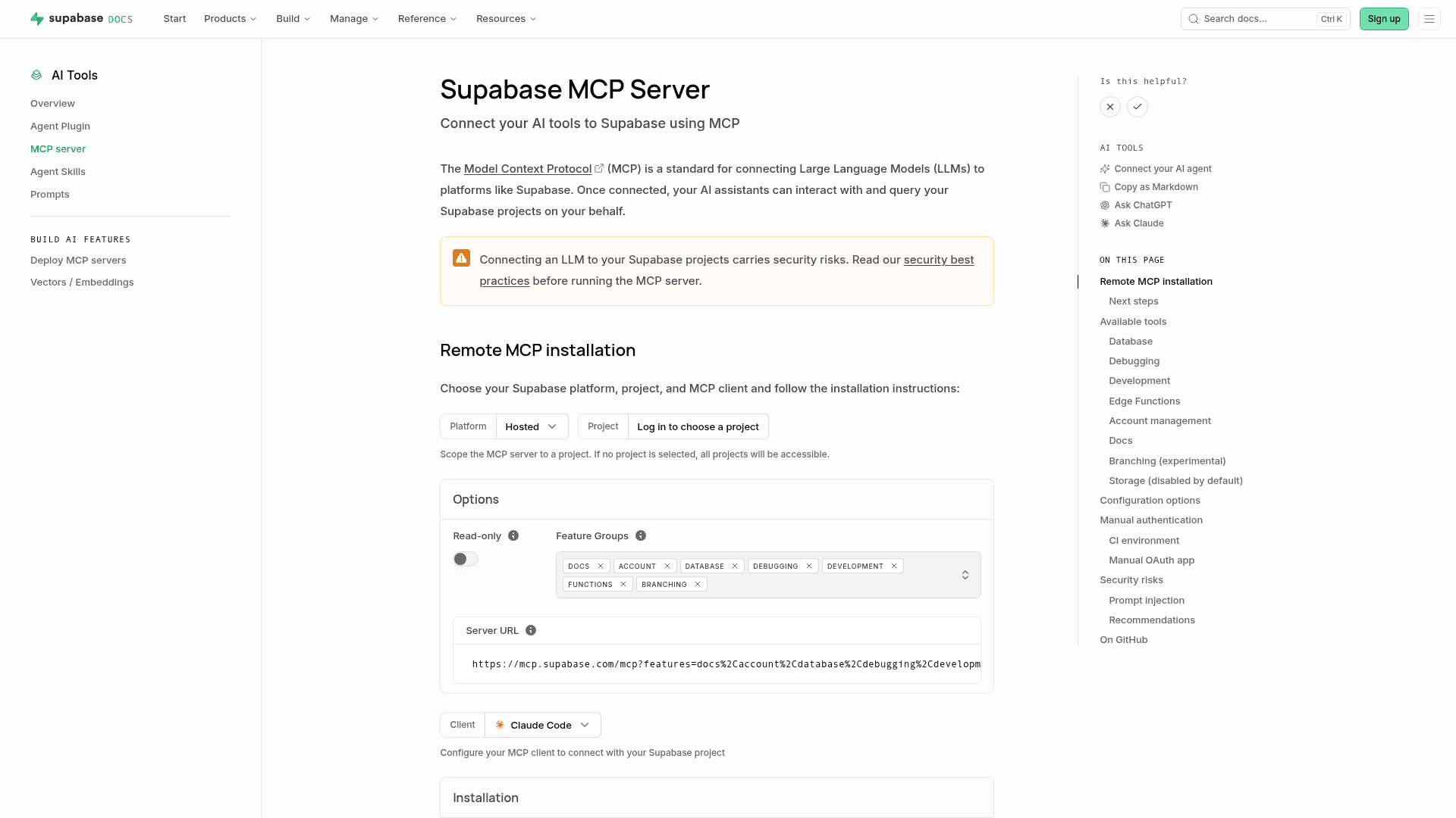 Supabase MCP Server - 1
