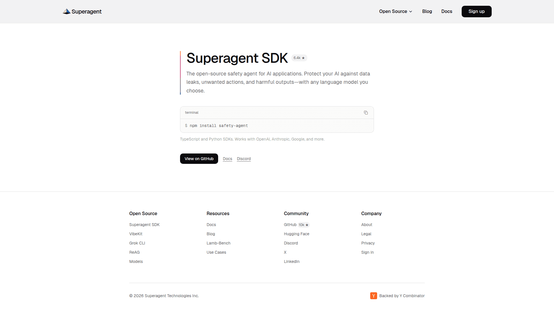 Superagent SDK