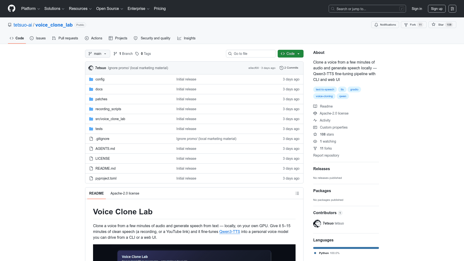 Voice Clone Lab - 1