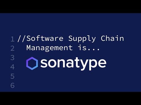 Sonatype Demo Video