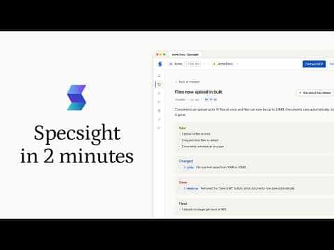 Specsight Demo Video
