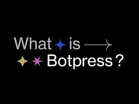Botpress Demo Video