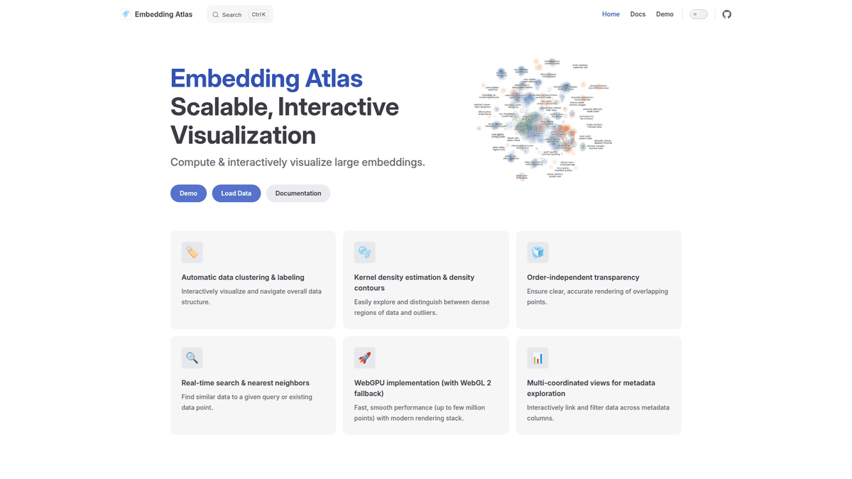 Embedding Atlas - Embedding Visualization Toolkit | EveryDev.ai