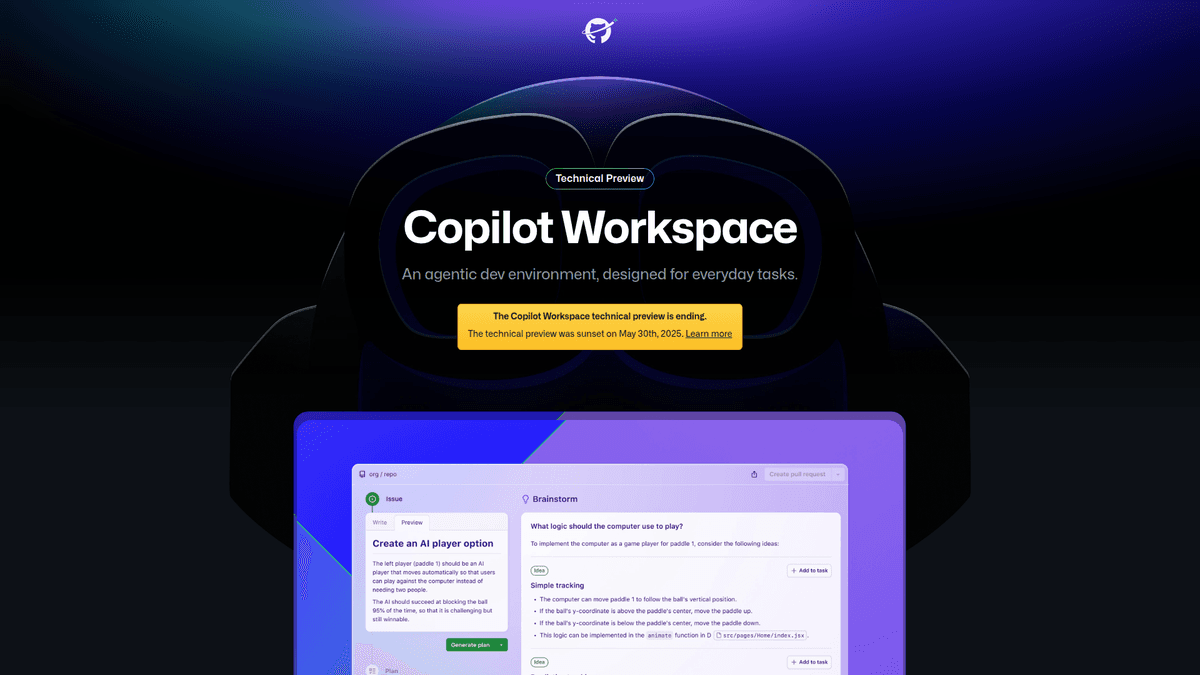 GitHub Copilot Workspace - AI Agentic Dev Environment | EveryDev.ai