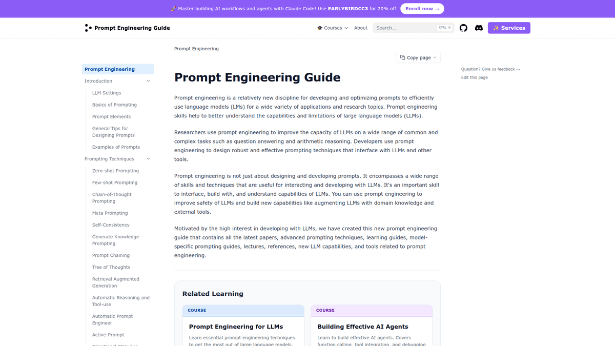 Prompt Engineering Guide Example Prompt Engineering Guide - Open Source Prompt Engineering Guide ...
