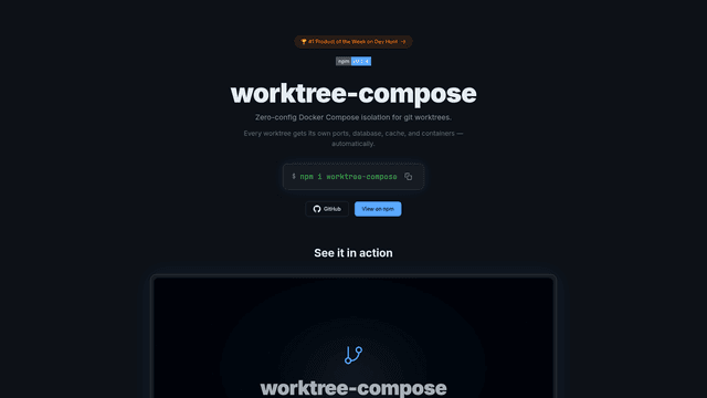 Worktree Timesheet Worktree Compose - Git Worktree Management Tool | EveryDev.ai