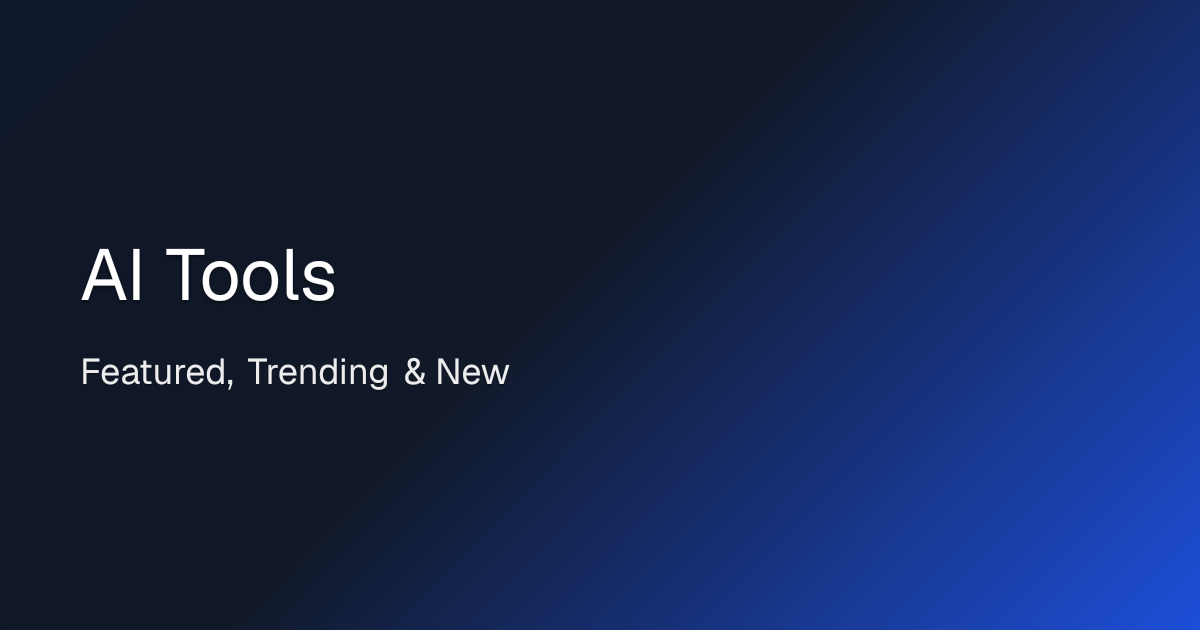 Discover AI Developer Tools — Featured, Trending & New | EveryDev.ai