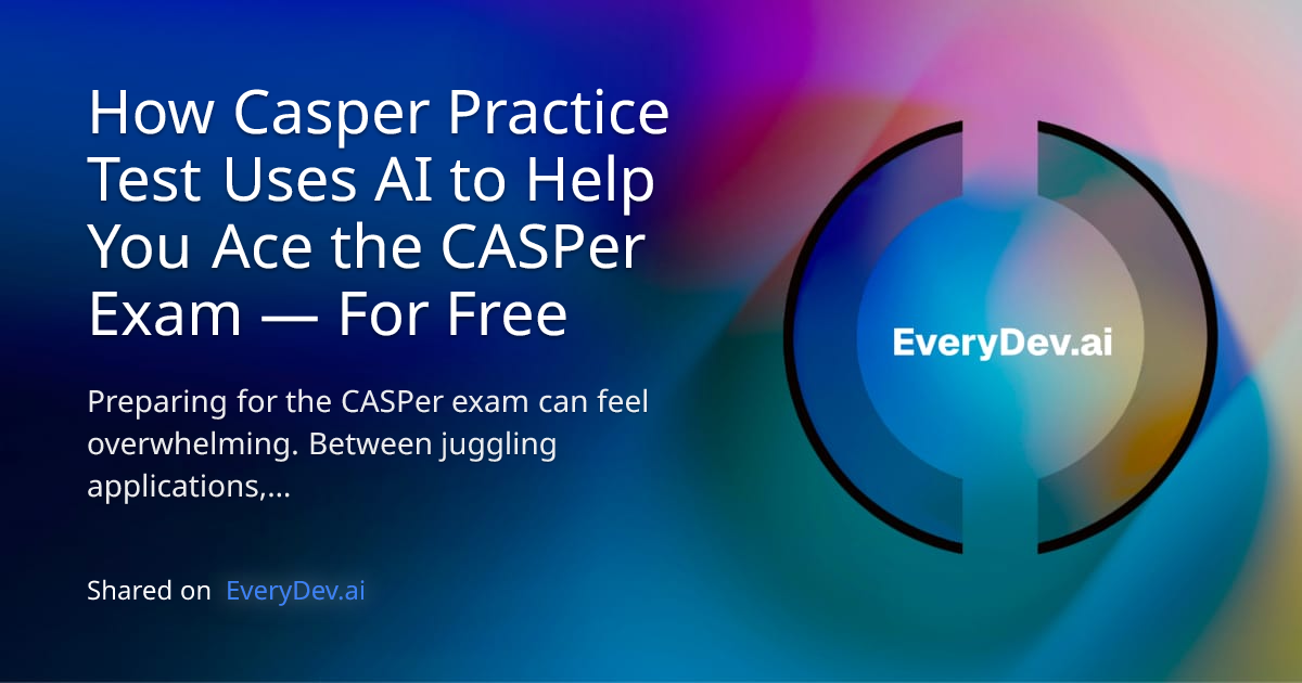 How Casper Practice Test Uses AI to Help You Ace the CASPer Exam — For ...