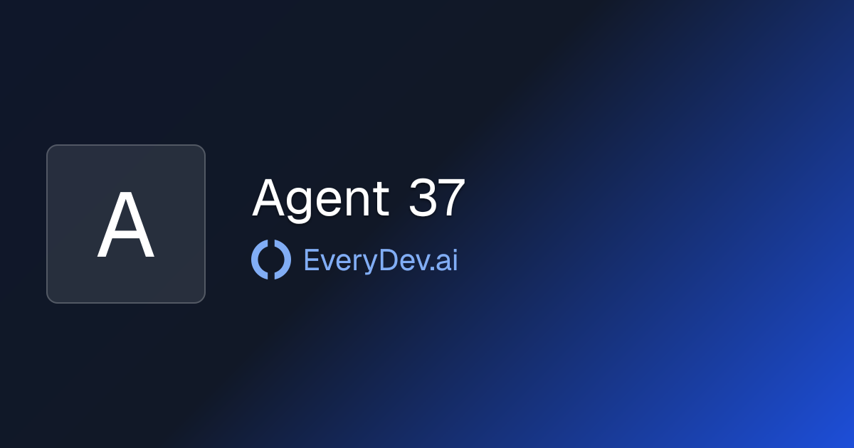 Agent 37 - Hosted OpenClaw Instance Launcher | EveryDev.ai