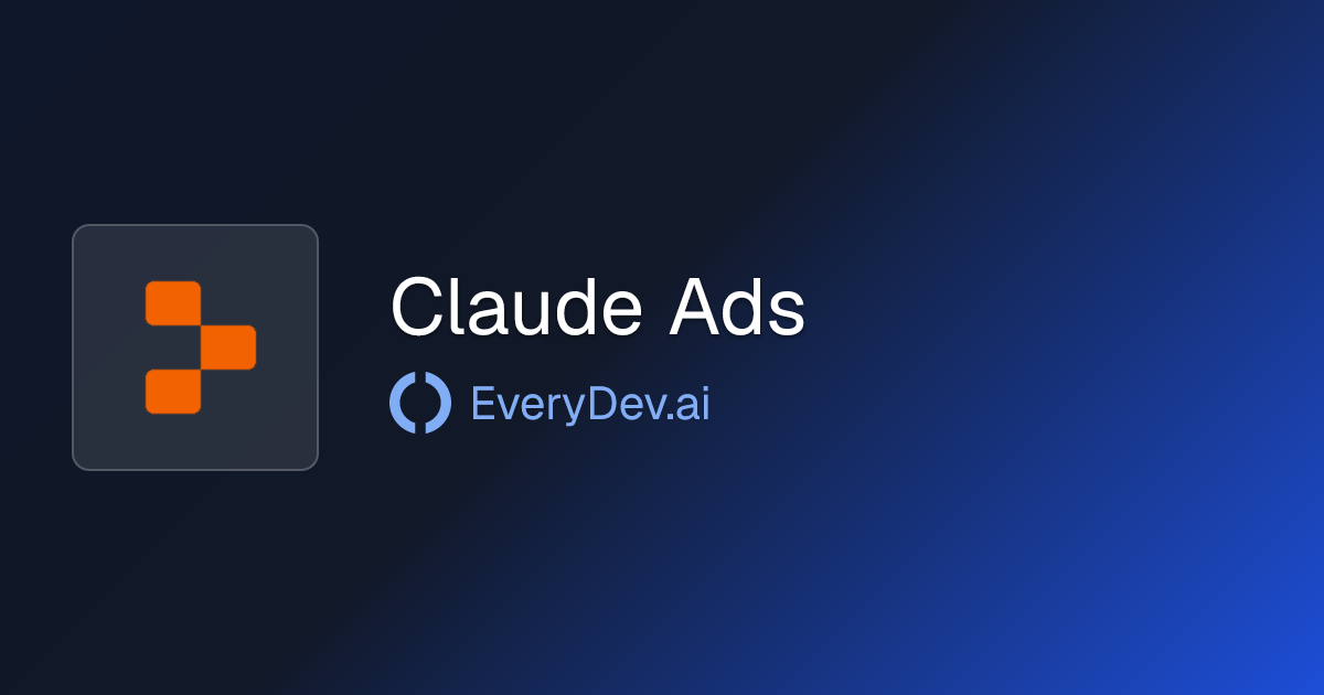 Claude Ads - AI Ads Audit for Claude Code | EveryDev.ai
