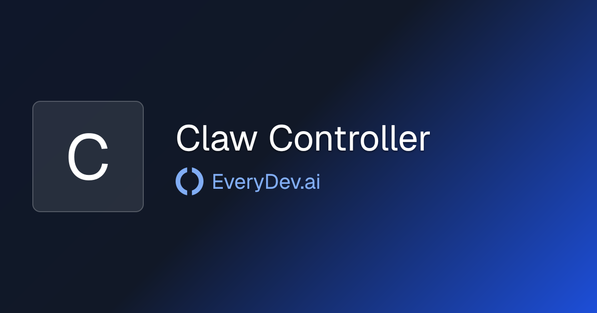 Claw Controller - MCP Server Management Desktop App | EveryDev.ai