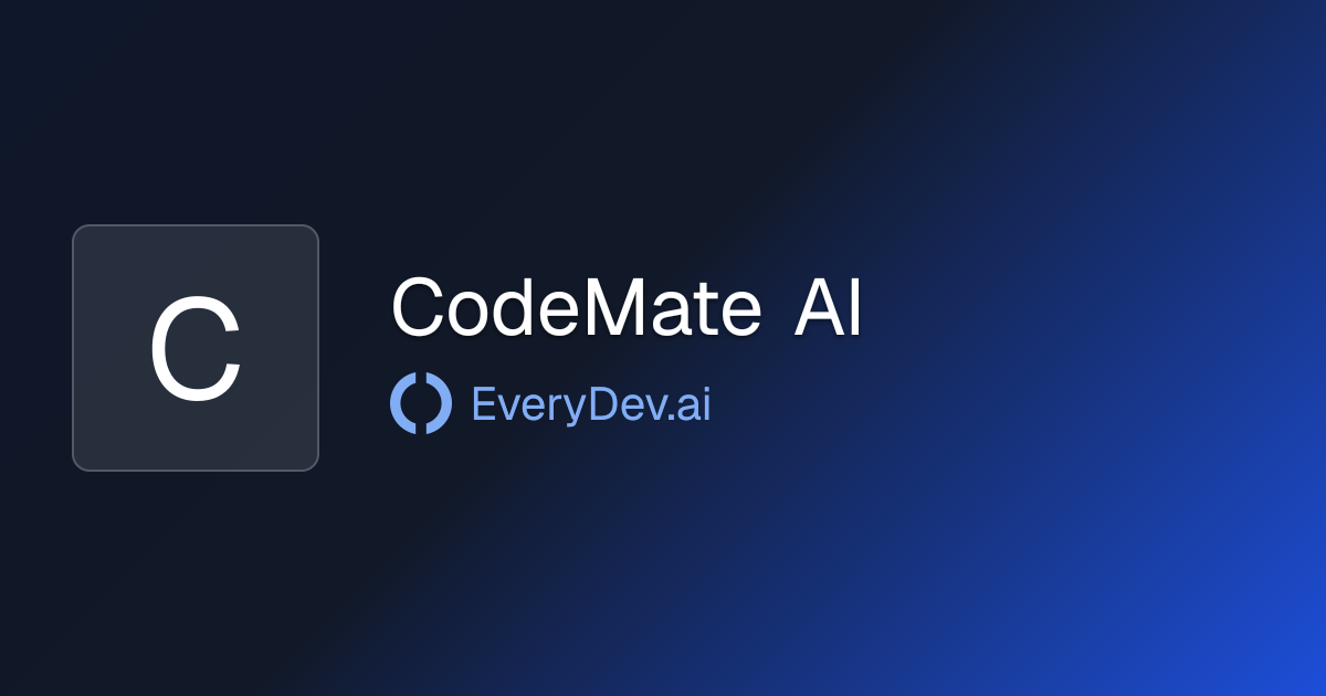 CodeMate AI - AI Coding Platform for VS Code | EveryDev.ai