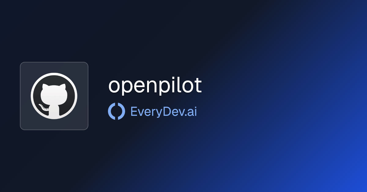 openpilot - Open Source ADAS Software | EveryDev.ai