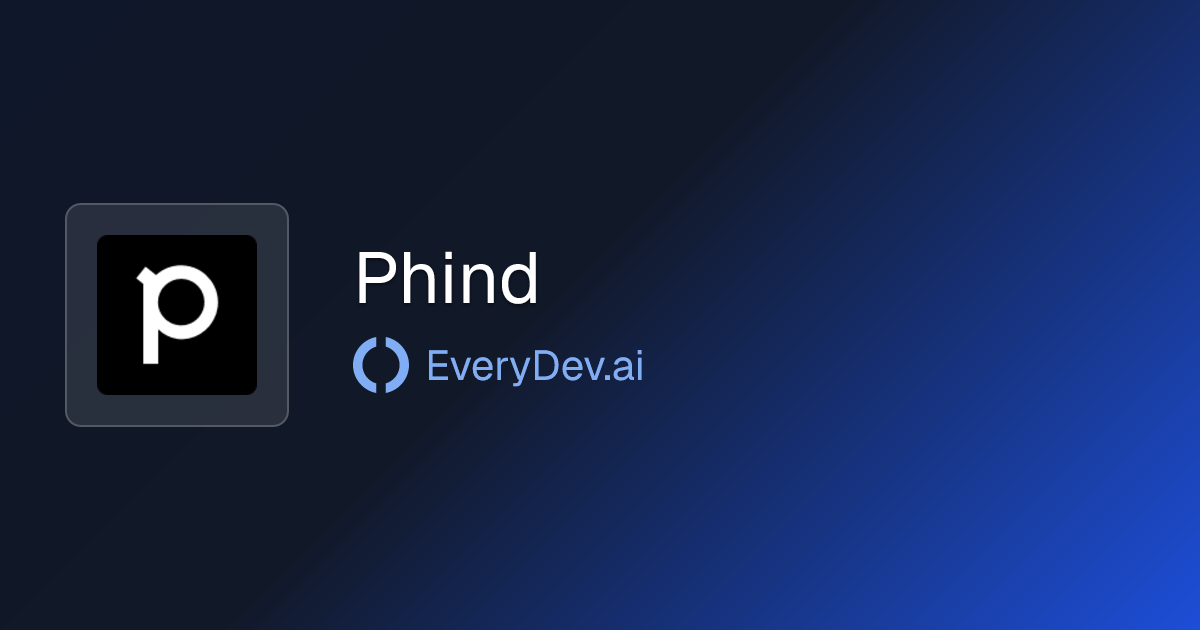 Phind - AI Search for Programming Questions | EveryDev.ai