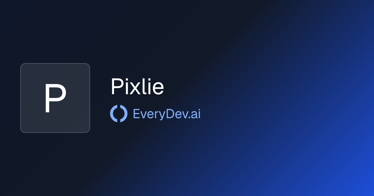 Pixlie - Interactive CLI for Team Coding | EveryDev.ai