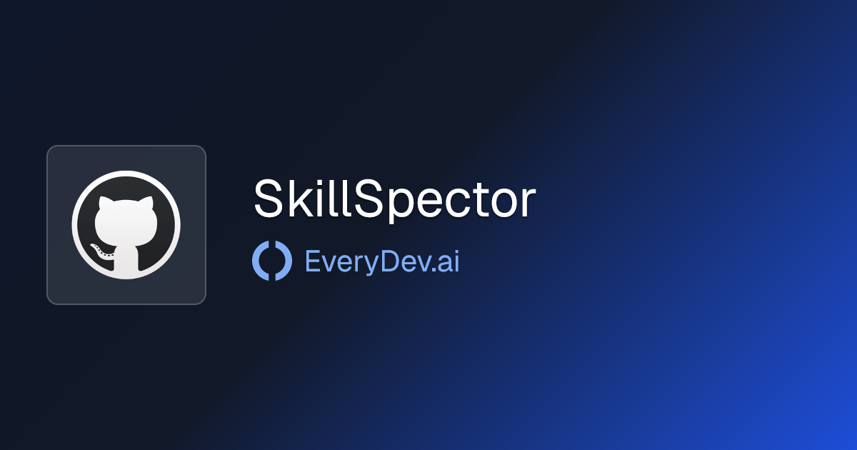 SkillSpector - AI Agent Skills Security Scanner | EveryDev.ai