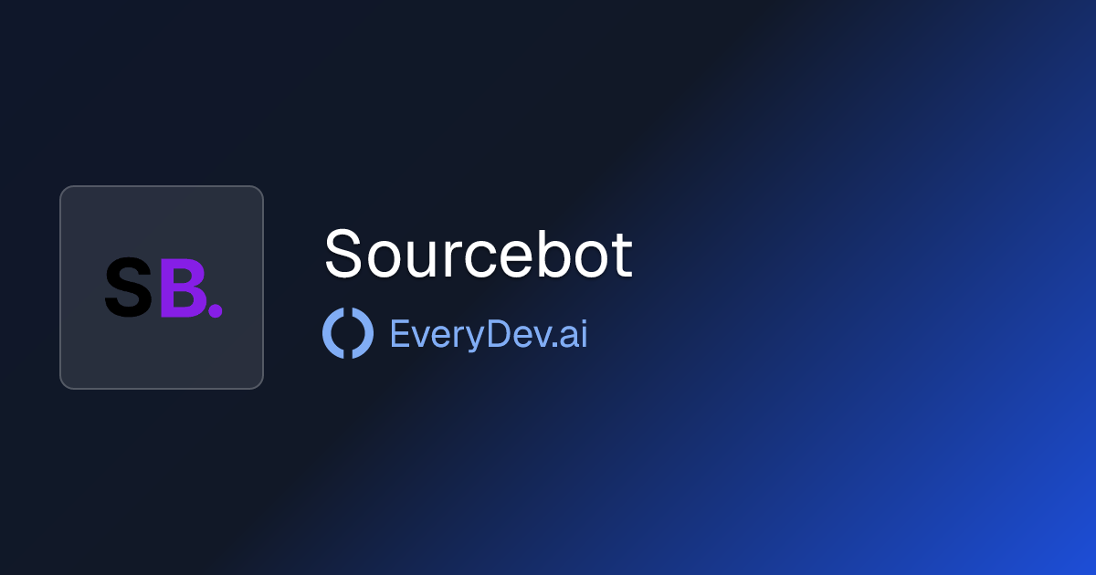 Sourcebot - Self-Hosted Code Search Platform | EveryDev.ai
