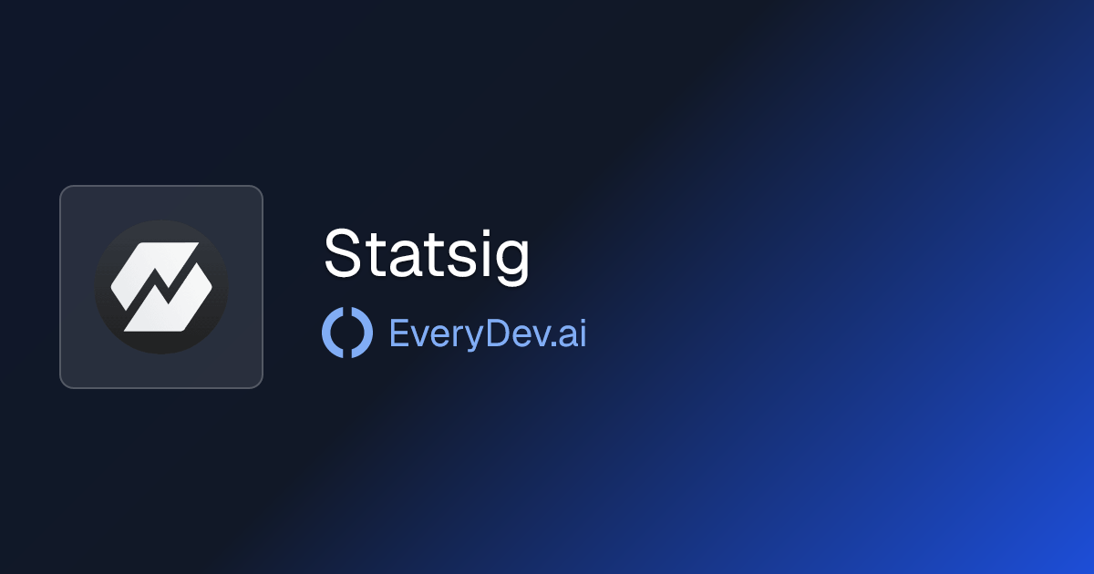 Statsig - Feature Flags and Experimentation Platform | EveryDev.ai
