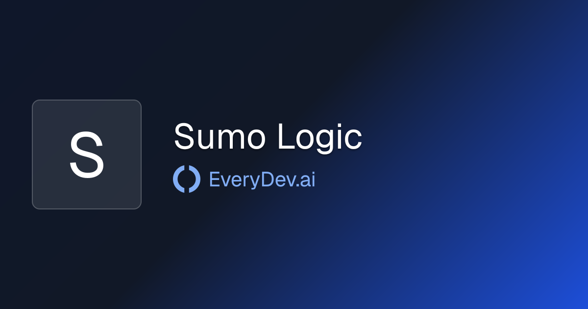 Sumo Logic - AI Security and Observability Platform | EveryDev.ai