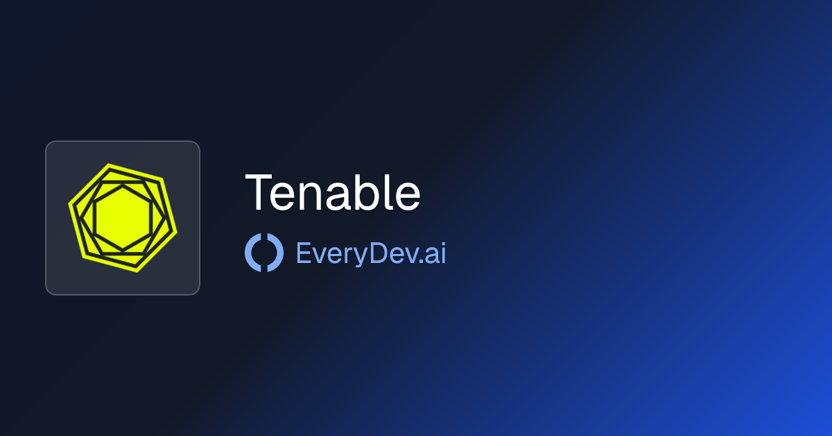 Tenable - AI Exposure Management Platform | EveryDev.ai