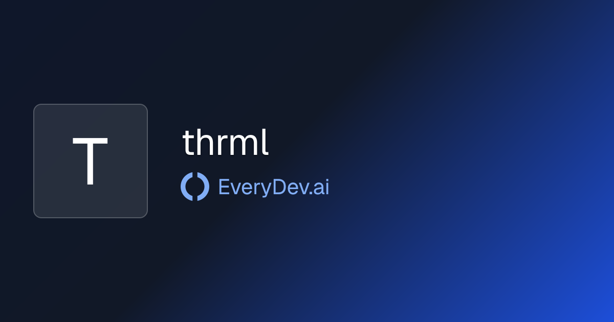 thrml - Open Source Thermodynamic ML Library | EveryDev.ai