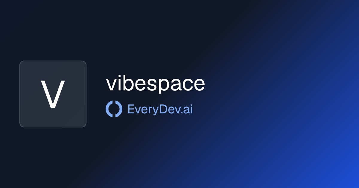 vibespace - Multi Agent AI Workspace macOS | EveryDev.ai