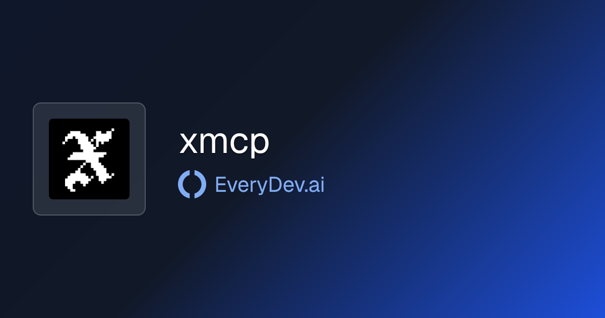 xmcp - MCP Server Development Framework | EveryDev.ai