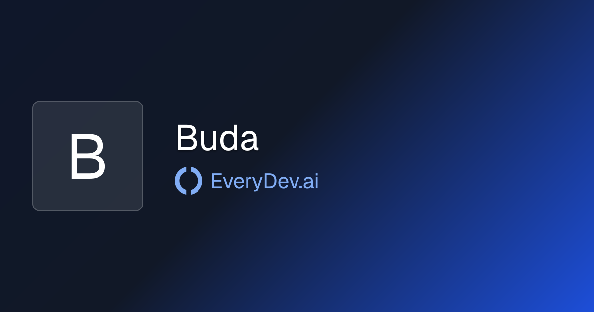 Buda - 1 AI Tool | EveryDev.ai