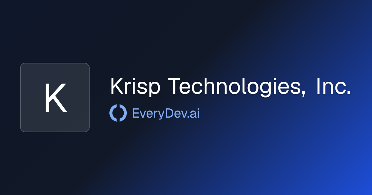 Krisp Technologies, Inc. - 1 AI Tool | EveryDev.ai
