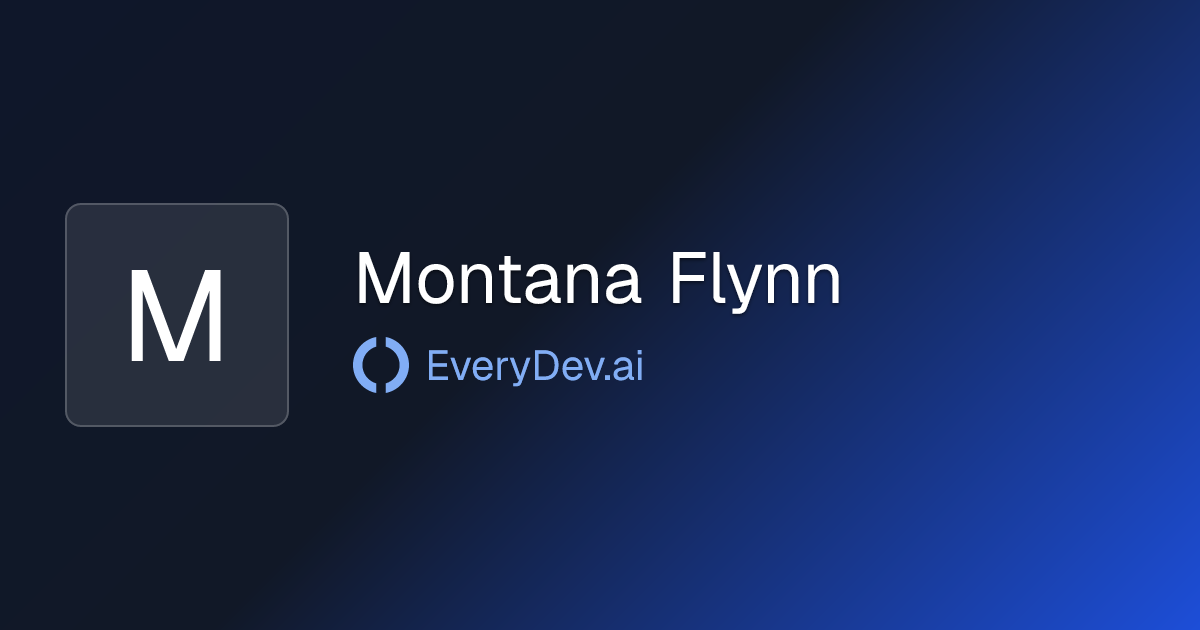 Montana Flynn - 1 AI Tool | EveryDev.ai