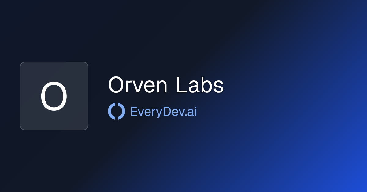 Orven Labs - 1 AI Tool | EveryDev.ai