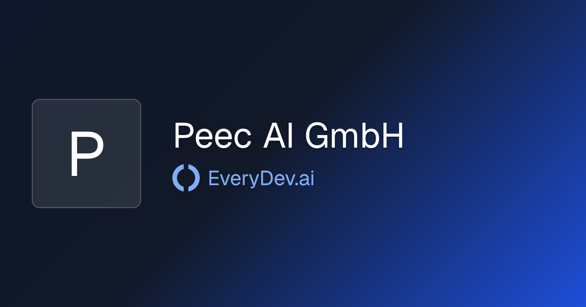 Peec AI GmbH - 1 AI Tool | EveryDev.ai