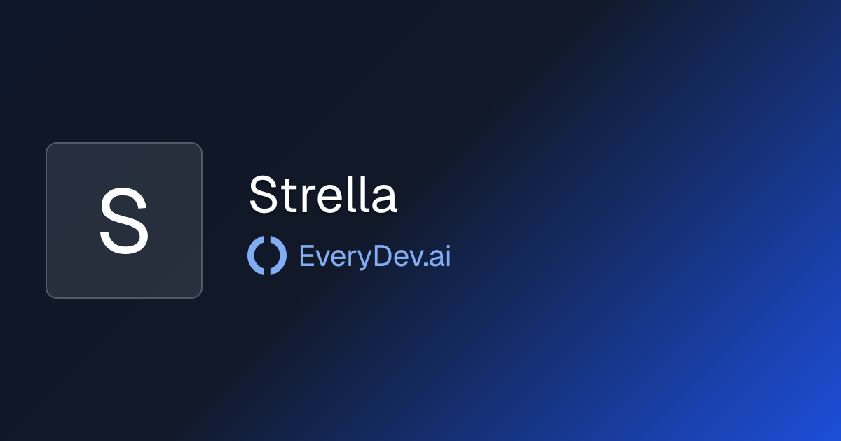 Strella - 1 AI Tool | EveryDev.ai