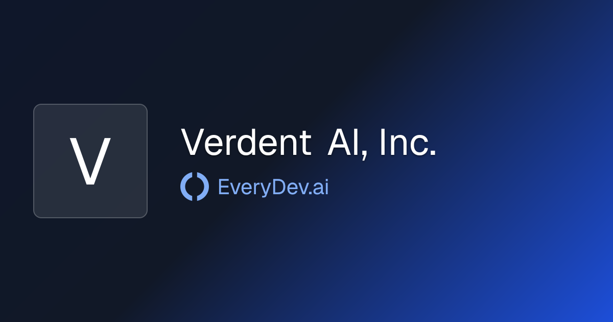 Verdent AI, Inc. - 1 AI Tool | EveryDev.ai